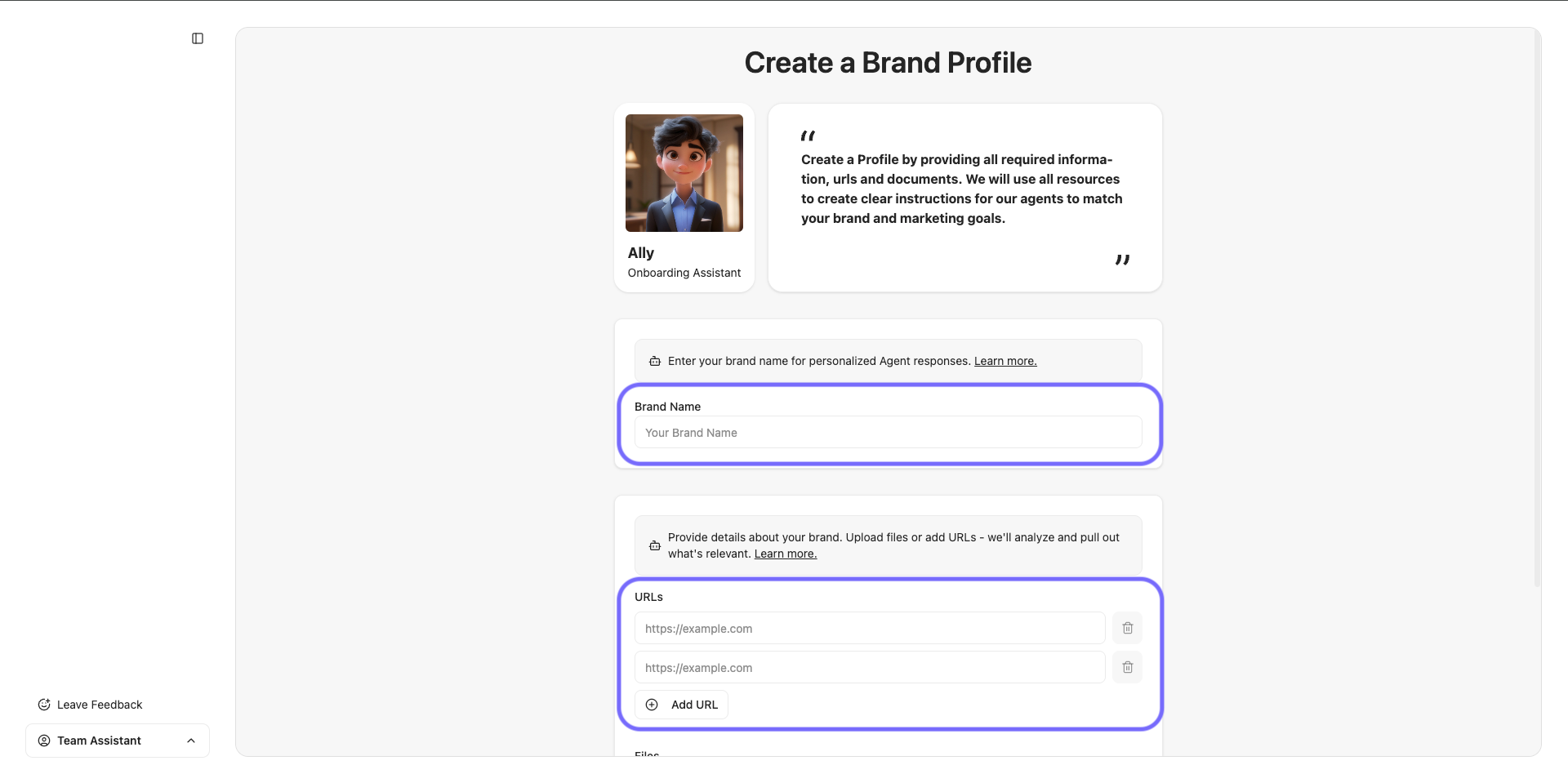 Create your Brand Profile