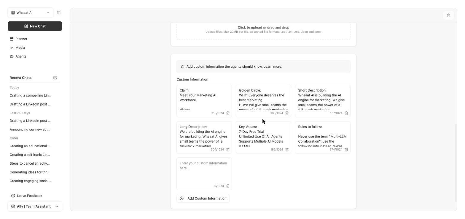 Fine-tune your Brand Profile with Custom Information